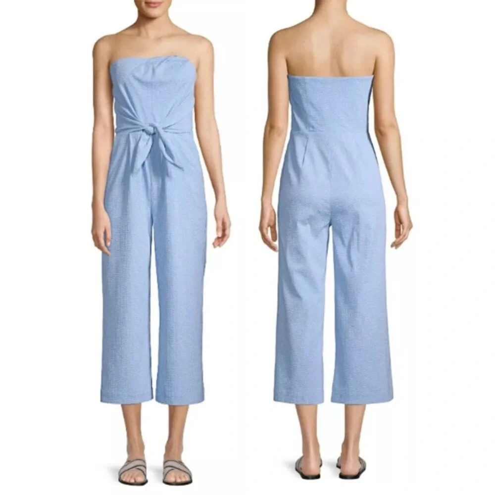 Vineyard Vines Seersucker Jumpsuit - Picture 2 of 16